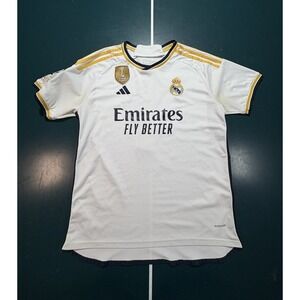 Adidas Real Madrid Jude Bellingham #5 2023/24 Home Authentic Soccer Jersey Large